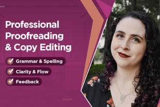 proofread and copy edit your writing