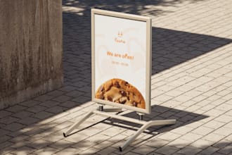 make professional and minimalist logo, and free cookies