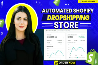 build an automated shopify dropshipping store shopify website