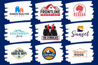 make logo for realtor or construction or roofing company