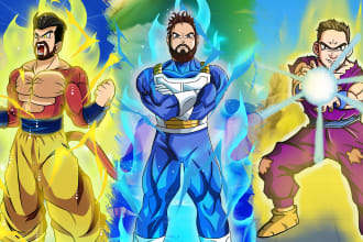 draw you in dragon ball  anime style