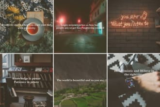 create social media quotes images posts on any niche