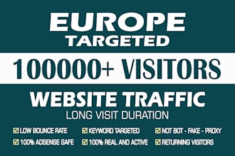 drive 100,000 europe web traffic