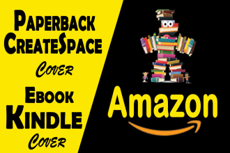 create ebook and paperback cover for amazon, lulu