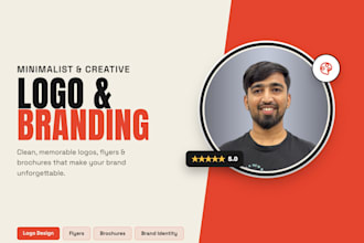 design minimalist creative logo, flyers, brochures design