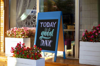 do hand drawn chalk lettering