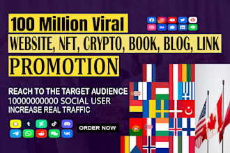 website promotion usa uk canada targeted top social sites and linkbuilding