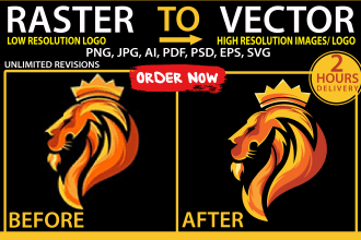 professional vector tracing, redraw, recreate logo and icons