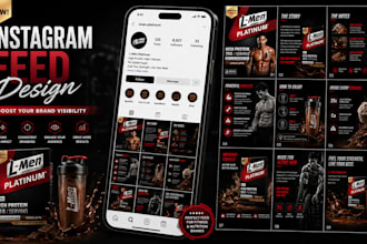create creative instagram feed post for you
