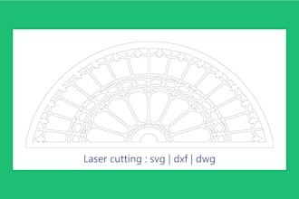 provide laser cutting, laser engraving, dxf, svg,  vector line art, cut contour