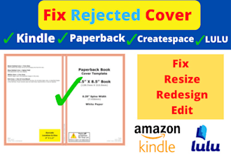 fix book cover, resize book cover, paperback book cover, hardcover book cover