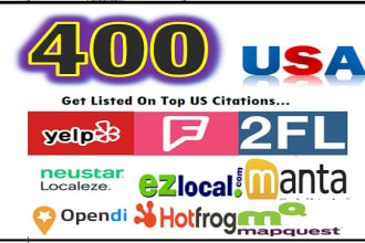 build 400 live top USA local citations SEO directory