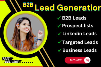 do b2b lead generation for any targeted industry or niche