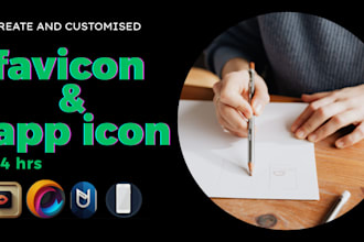 design custom icon and favicons for website and app in 24 hrs