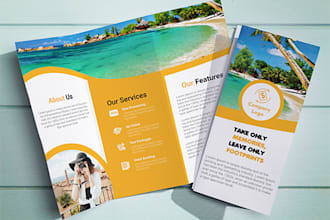 do professional tri fold brochure, flyer, catalog design