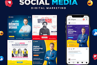 design best social media posts, flyers, and banners
