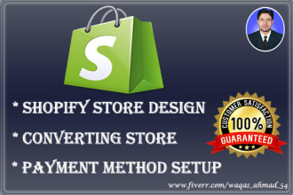 design shopify website or shopify store design