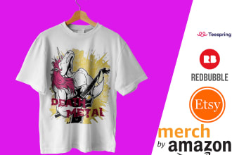do clothing design for amazon merch and etsy