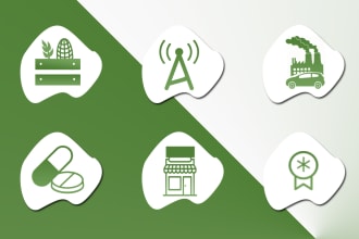design modern app icon web line vector icons set