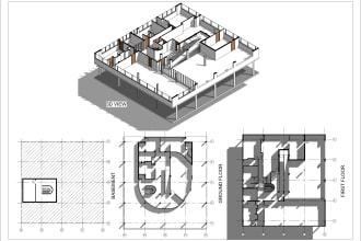 create architectural 3d model for your project with revit