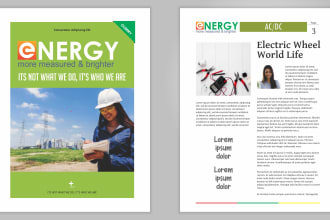 design stylish flyer, poster or magazine ad