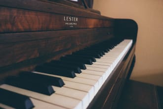 compose original piano music background for you