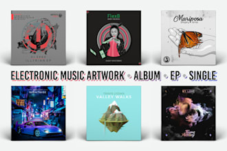 design professional electronic music cover artwork