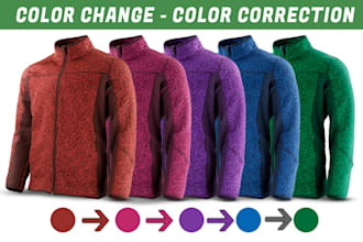 change color, product image editing, logo, recolor, color correction