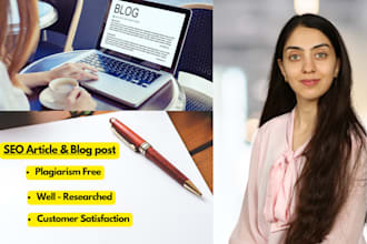 write SEO articles and blog posts