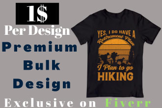 do trendy typography or graphic tshirt designs for pod online store
