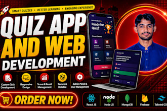 develop a professional quiz app or quiz web for you