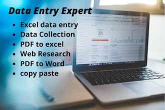 do accurate data entry collection and internet research