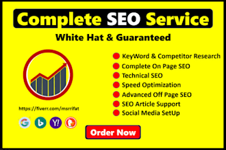 do complete SEO service for top ranking on google, bing, yahoo