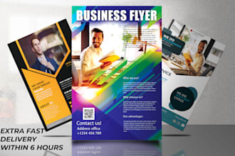 do awesome professional flyer design for your business