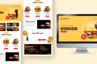 design modern photoshop web template, landing page or PSD website
