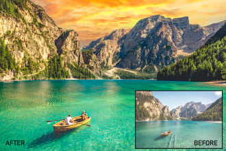 edit and retouch your landscape photos in photoshop