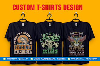 do custom graphic t shirt design in 24 hours