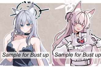 draw fanart or original character in anime style