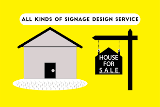 design yards sign, sign board, billboards, roll ups
