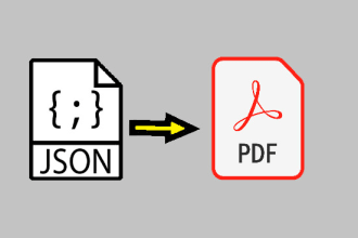 convert json files to PDF files