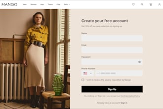 design UI UX for your mobile app or website