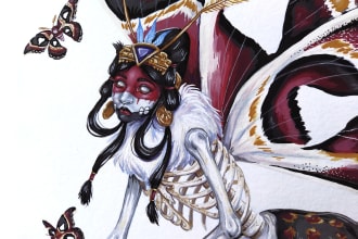 create hand drawn fantasy creatures and characters