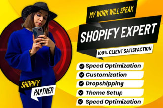 setup profitable shopify website or shopify store design