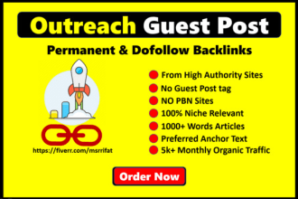 do niche outreach guest posting in real blogs or websites