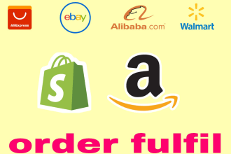 do shopify product listing and order fulfill manually