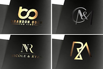 creative initial and monogram logo design