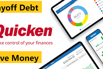 enter data and setup personal finances in quicken