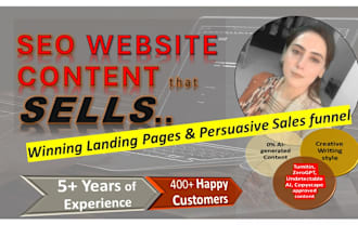 do SEO website content writing as your copywriter