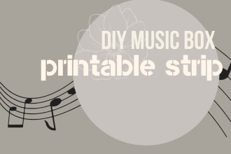 make a printable strip for DIY music box