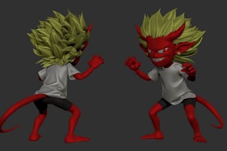 sculpt a 3d character or monster of your choice